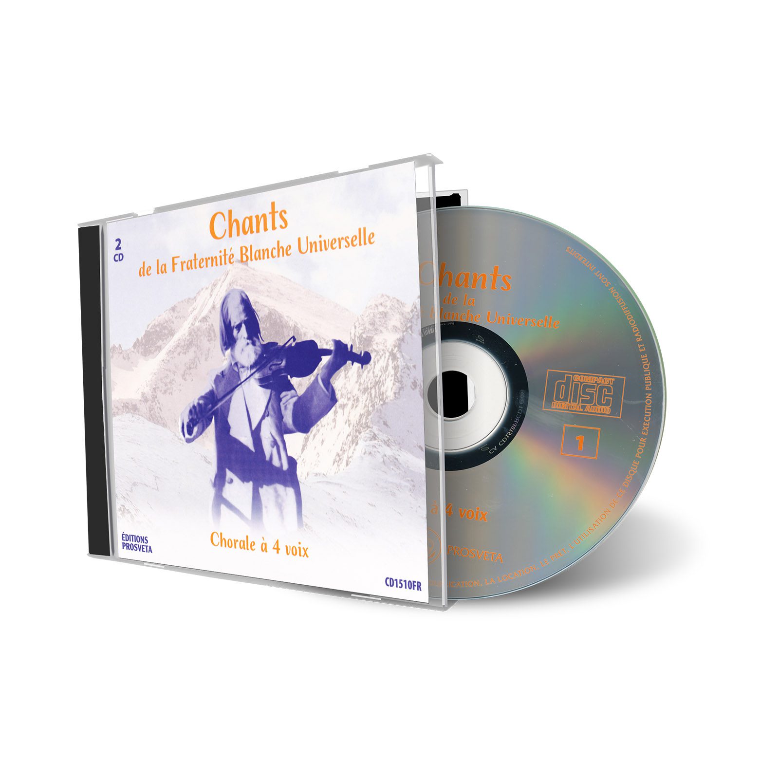 911510 - CD Chants de la Fraternité Blanche Universelle - 53 Lieder der Universellen Weißen Bruderschaft - Komponiert von Peter Danov